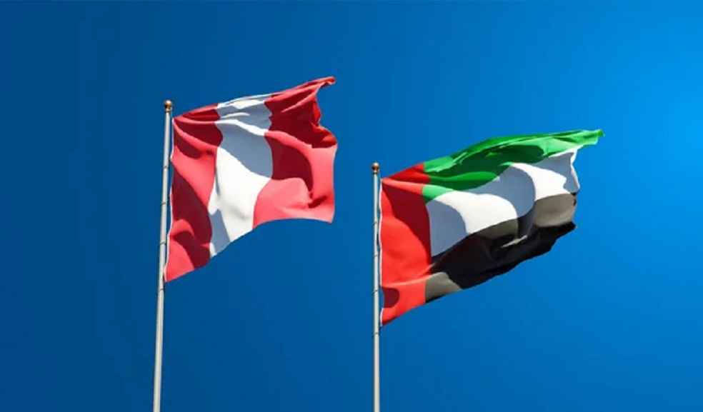 peru UAE Flags