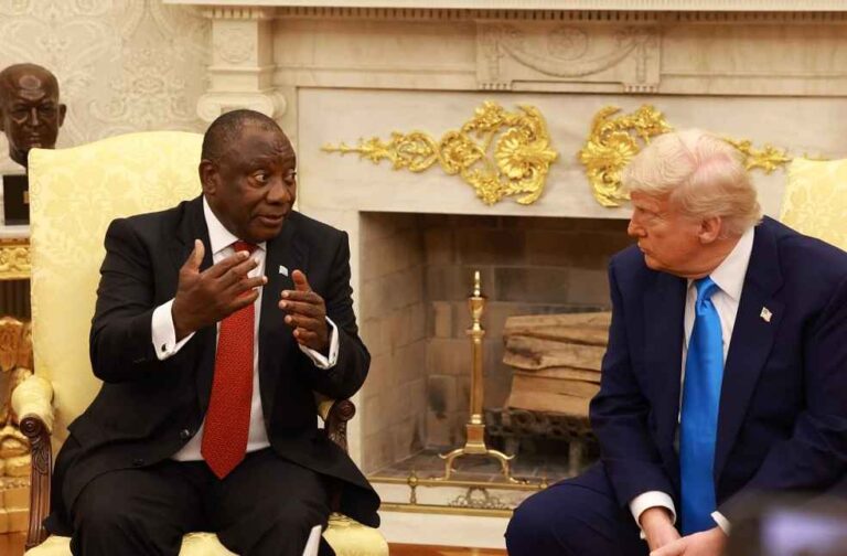 Donald Trump and Cyril Ramaphosa