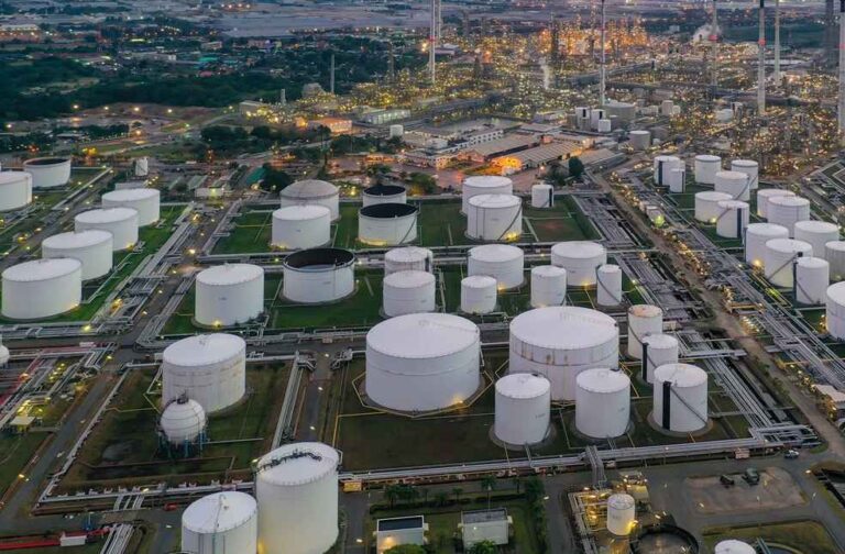 Crude Oil at $150 Cannot Be Ruled Out Crude Oil Prices_Aerial view of an oil and gas refinery_Image source_EMs FP account