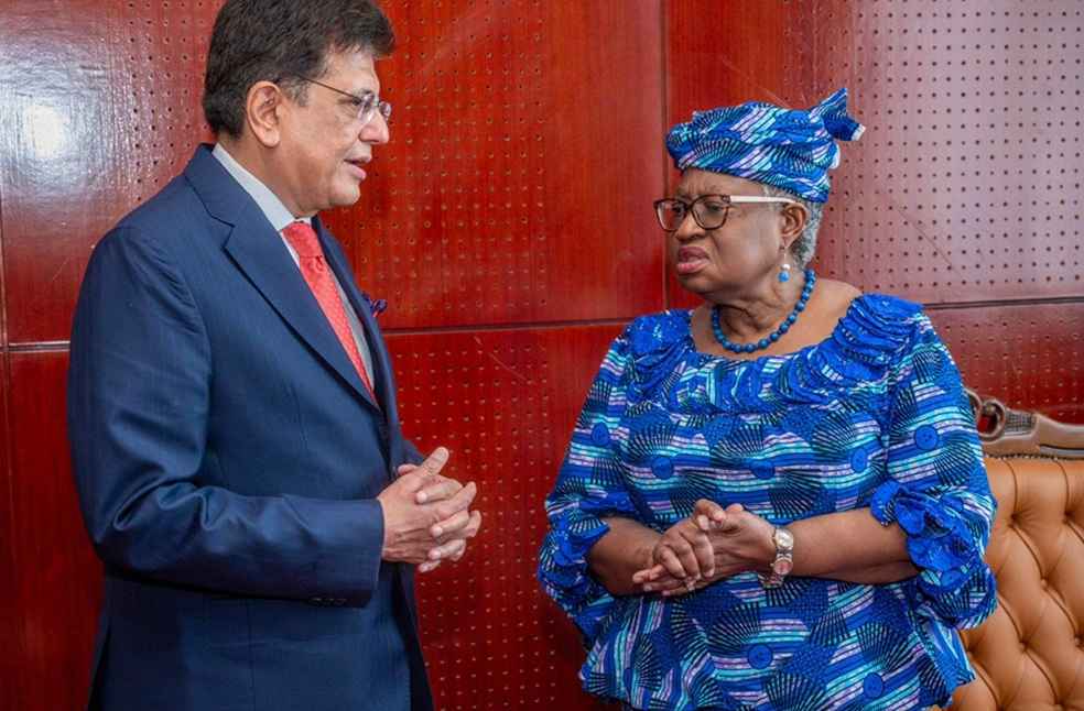 WTO Digital Trade Rules_Piyush Goyal with Ngozi Okonjo-Iweala